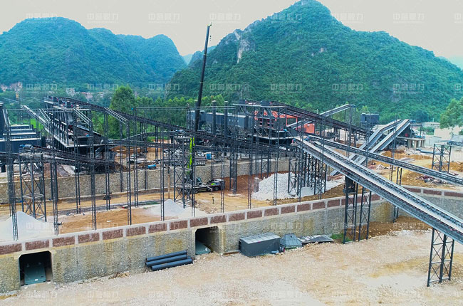 南寧市福松建材通潤采石場時(shí)產(chǎn)1500-2000噸生產(chǎn)線